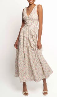 Petal & Pup Veda Floral Print Sleeveless Maxi Dress