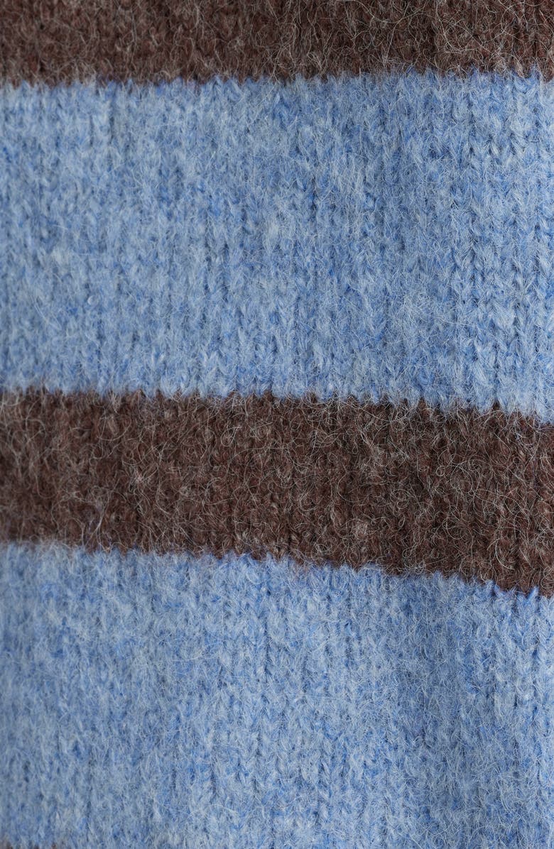 BDG Urban Outfitters Oslo Stripe Crewneck Sweater, Alternate, color, Blue Stripe