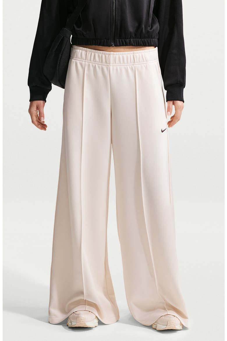 Sportswear Wide Leg Track Pants, Main, color, CHALK/ CHALK/ BLACK