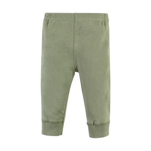 Hudson Baby Cotton Bodysuit And Pant Set In Green