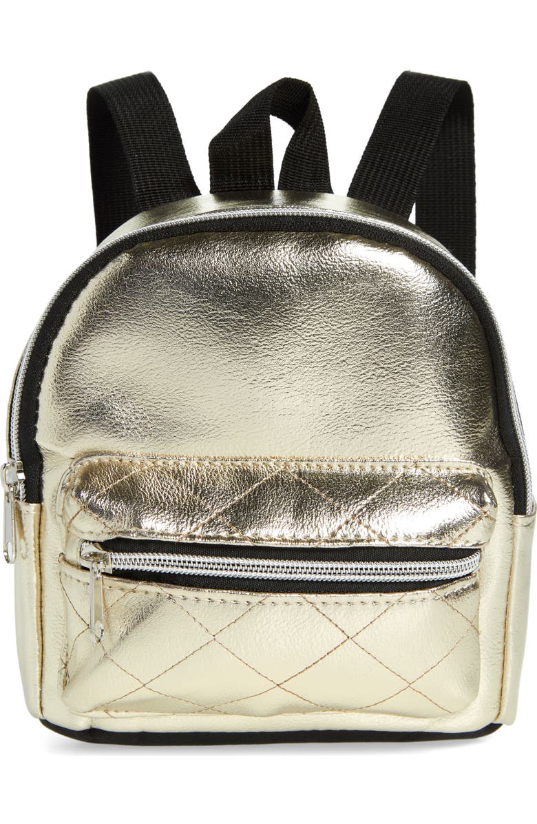 Capelli New York Kids' Metallic Mini Backpack, Main, color,