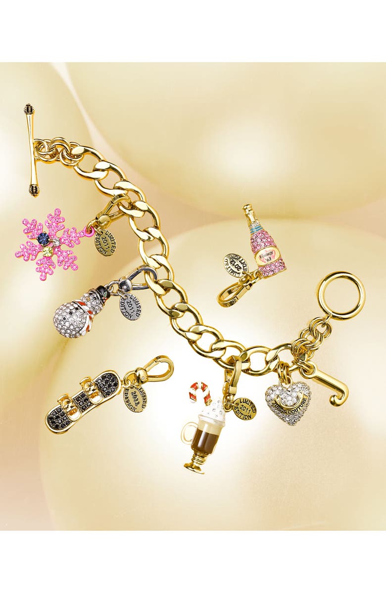 Juicy Couture Pavé Starter Charm Bracelet, Alternate, color,