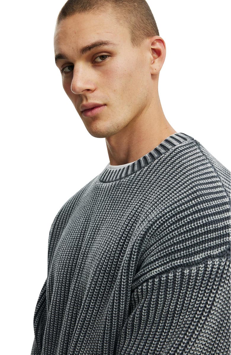 Cotton On Men's Washed Box Fit Crew Knit, Alternate, color, 