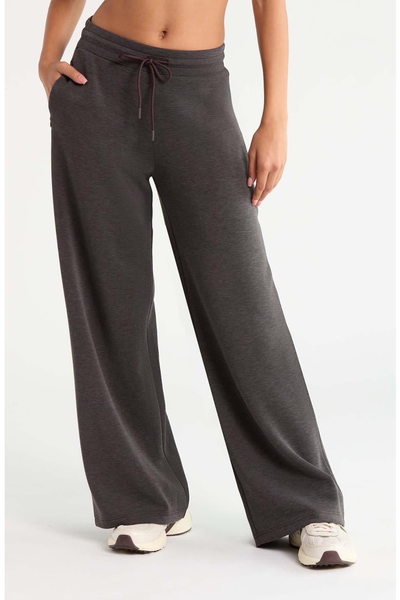 Soft Luxe Wide Leg Pants, Main, color, BROWN MOLE HEATHER