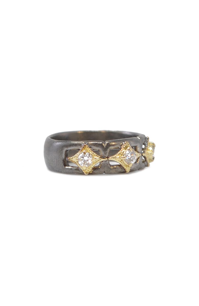 Armenta Crivielle Diamond Band Ring, Alternate, color, Silver/ Gold