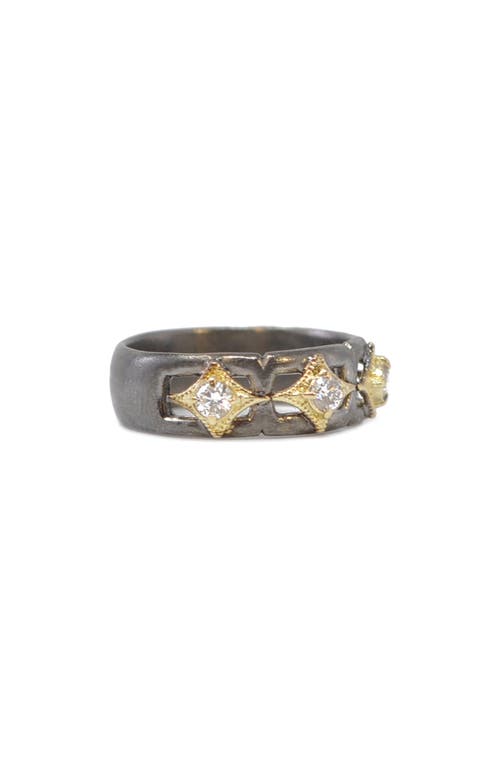 Armenta Crivielle Diamond Band Ring In Silver/gold