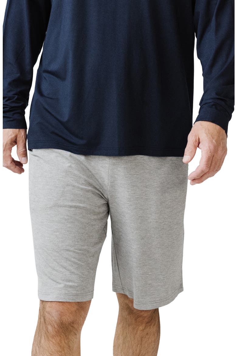 Stretch Lounge Shorts, Main, color, HEATHER GREY