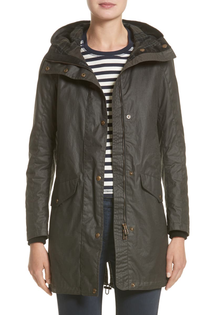 Belstaff Bayford Water Resistant Waxed Cotton Parka, Main, color,