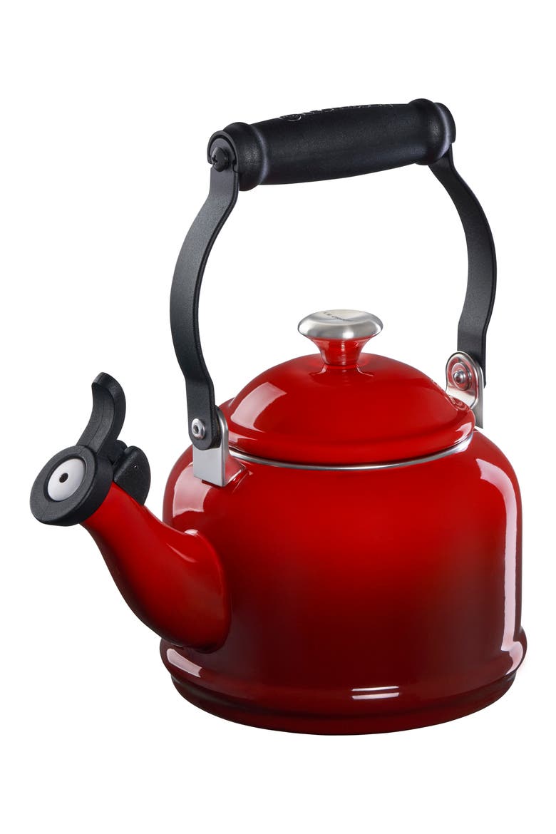 Demi Tea Kettle, Main, color, CERISE/ SILVER