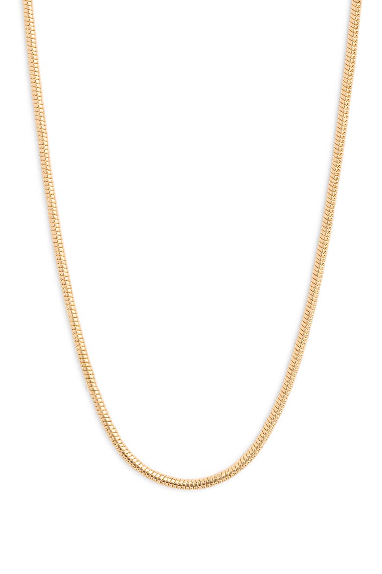 20-Inch Round Snake Chain Necklace, Main, color, GOLD