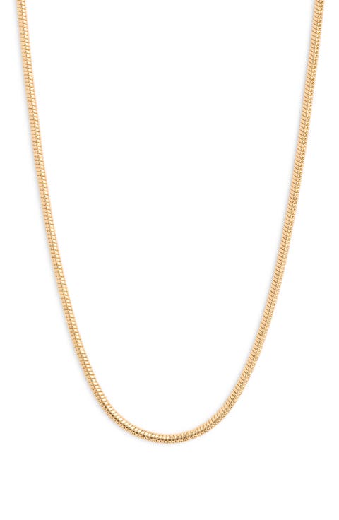 20-Inch Round Snake Chain Necklace