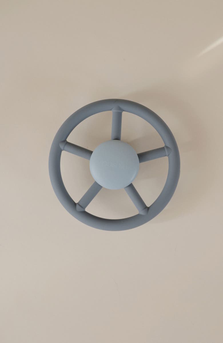 Mushie Wheel Suction Spinner Toy, Alternate, color, Tradewinds