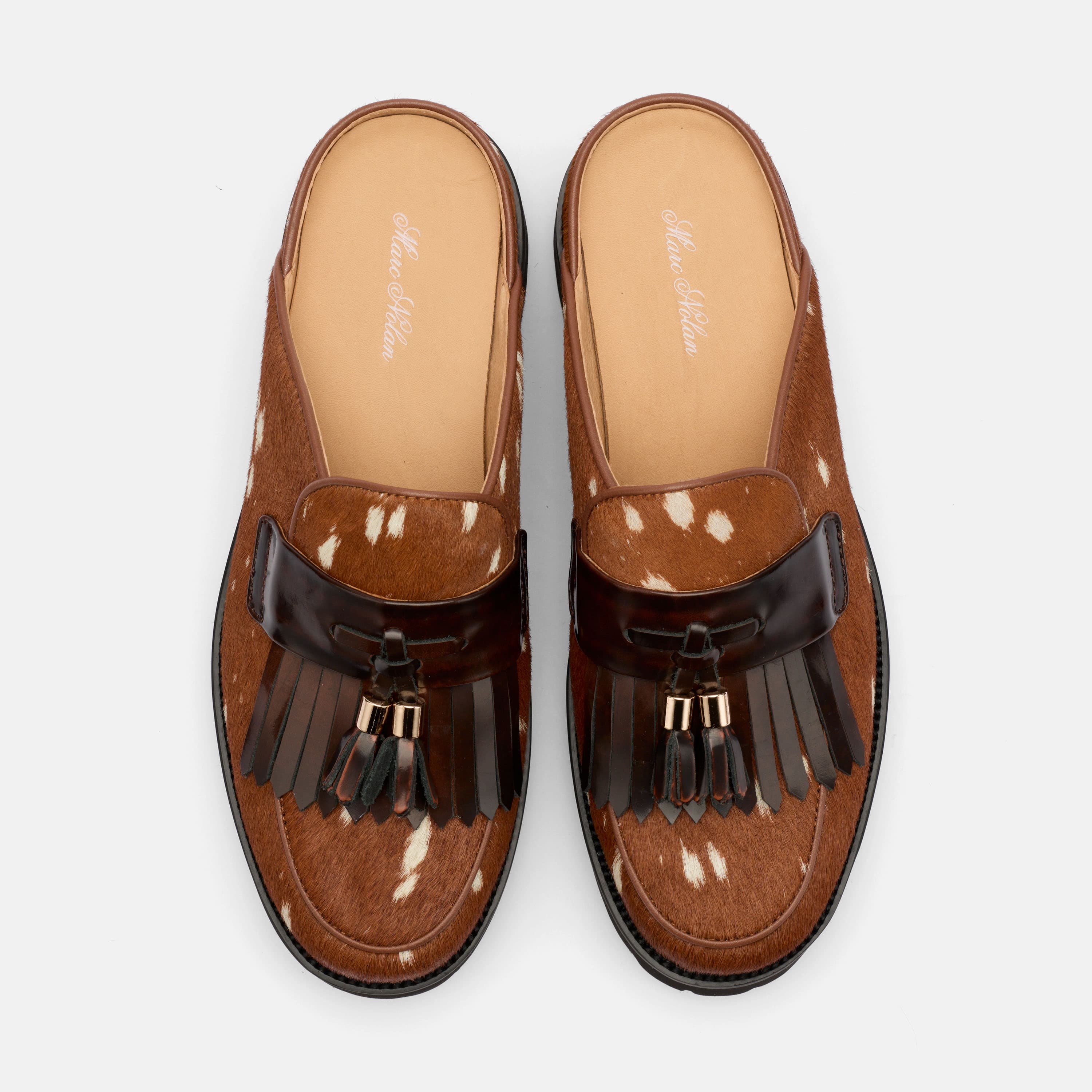 Hollis Tassel Mule, Alternate, color, Deer Brown