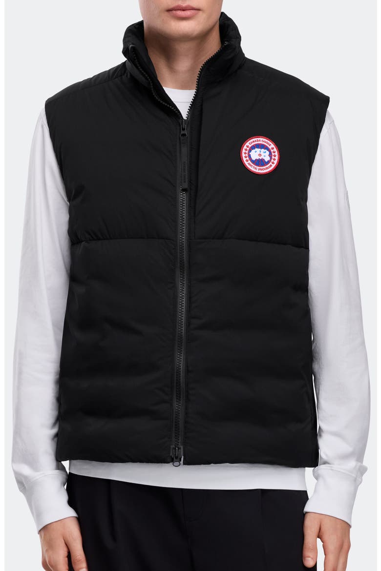 Lodge Packable 750 Fill Power Down Vest, Main, color, BLACK - NOIR