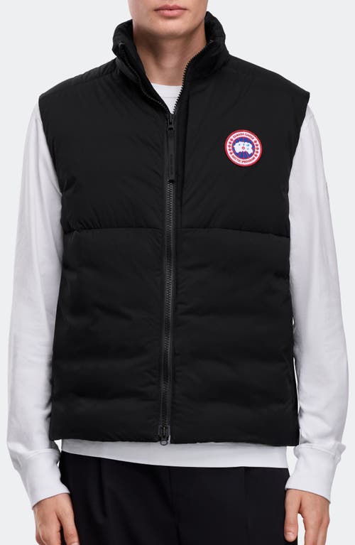 Canada Goose Lodge Packable 750 Fill Power Down Vest In Black