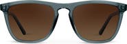 WMP Eyewear Wesley - 53mm Modern Rectangular Polarized Sunglasses
