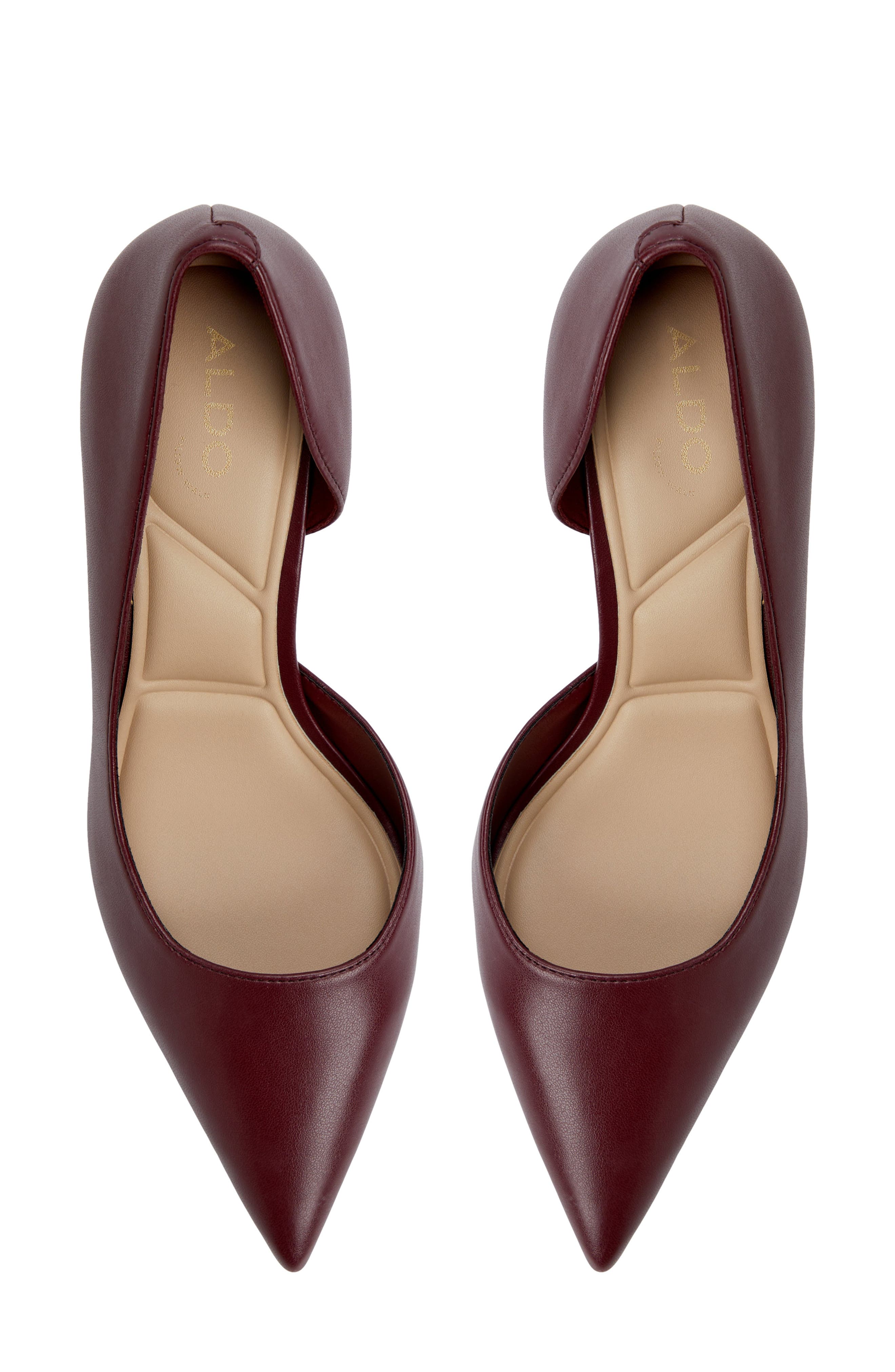 ALDO Livianna Half d'Orsay Pointed Toe Pump, Alternate, color, Other Red