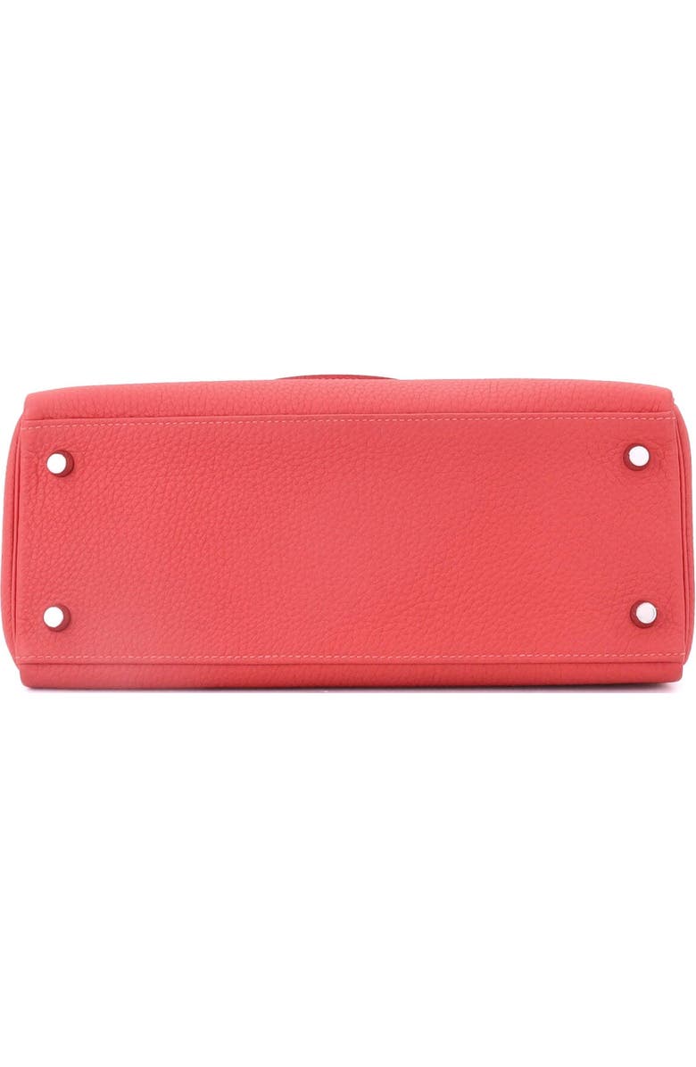 Pre-Owned Hermes Kelly Handbag Red Clemence with Palladium Hardware 28, Alternate, color, Rouge Piment
