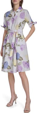 Calvin Klein Short Sleeve Cotton Shirtdress