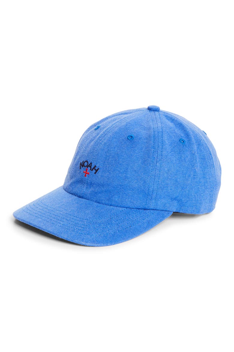 Washed Cotton Canvas Baseball Cap, Main, color, ROYAL