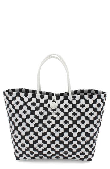 Street Level Swan Tote Bag In Black