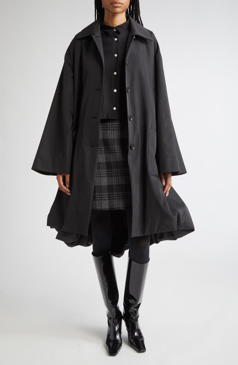 Proenza Schouler Verretta Coat, Alternate, color, Black