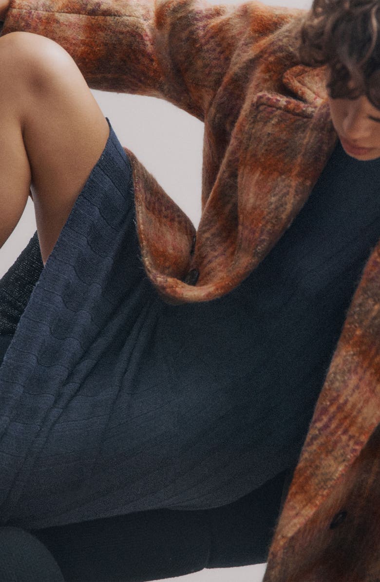 Madewell Ribbed Midi Sweater Dress, Alternate, color, 