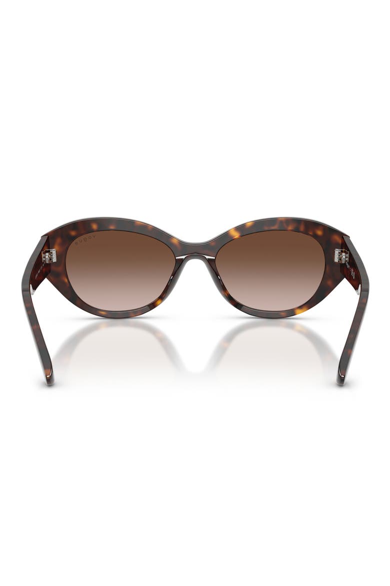 VO5659SU 52mm Irregular Sunglasses, Alternate, color, DARK HAVANA / GRADIENT BROWN
