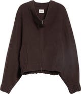 Khaite Ixin Wool Fleece Zip Jacket