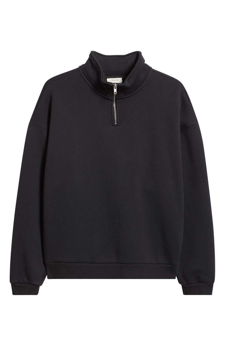Elwood Oversize Core Quarter Zip Sweatshirt, Alternate, color, Vintage Black