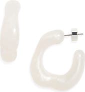 Nordstrom Resin Curved Hoop Earrings