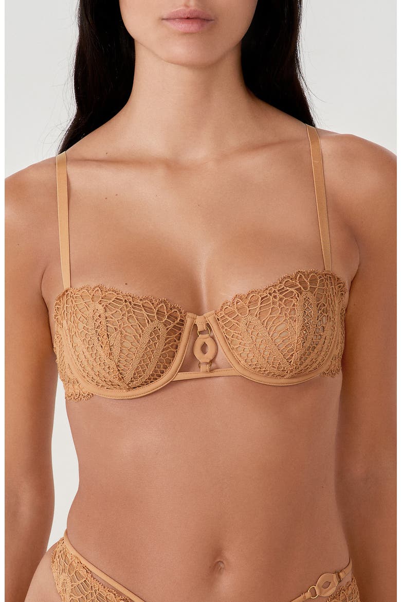 Virtuose N°9 Balconnet Underwire Bra, Main, color, SAND