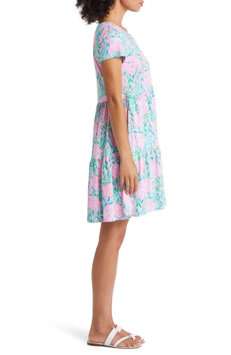 Lilly Pulitzer<sup>®</sup> Geanna Tiered Short Sleeve Cotton Dress, Alternate, color,