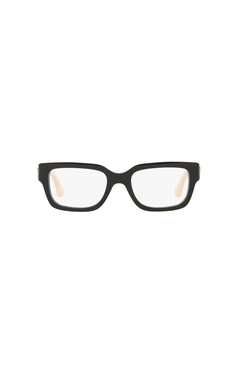 Gucci 53mm Cat Eye optical glasses, Alternate, color, Black