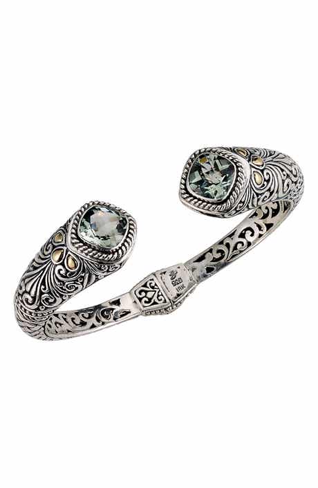 SAMUEL B. 18K Gold & Sterling Silver Bangle