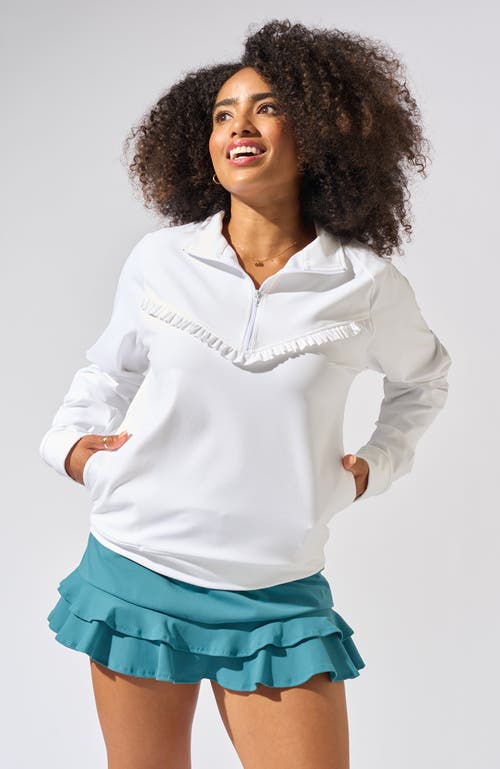 Bobbe Active Club 1/4 Zip Pullover In White