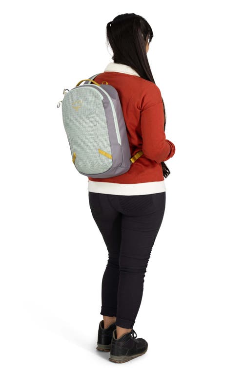 Osprey Transporter Water Resistant Sling Bag In Frosty Mint/soundwave Grey