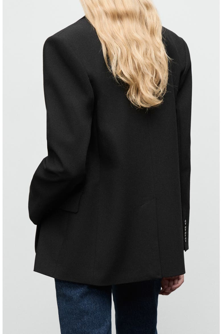 Flap Pocket Blazer, Alternate, color, BLACK