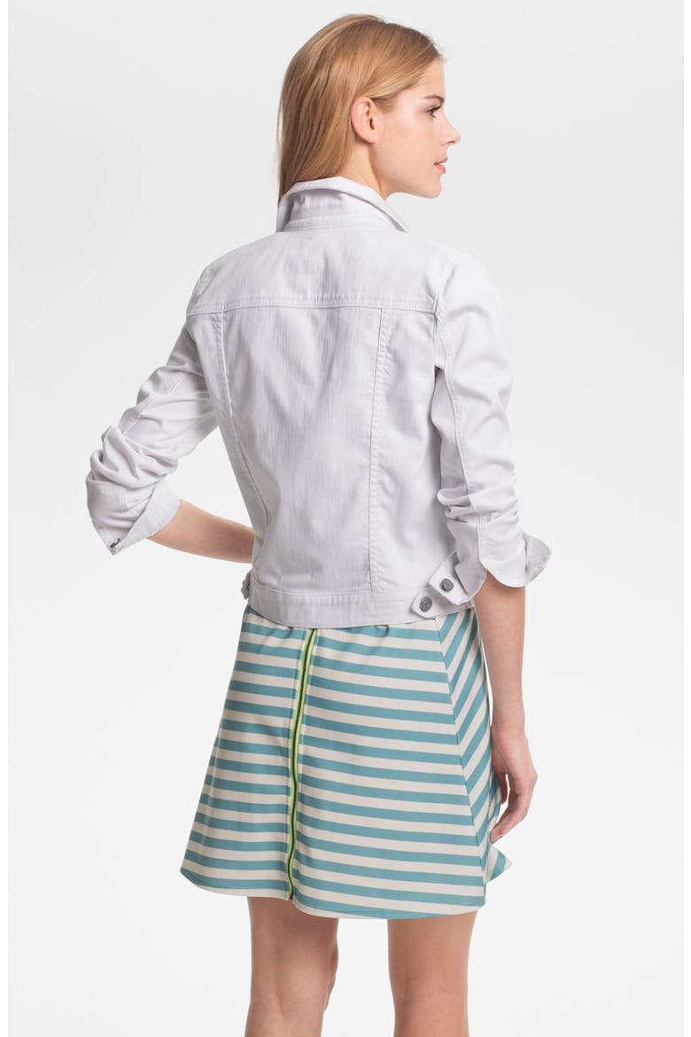 Denim Jacket, Alternate, color, OPTIC WHITE