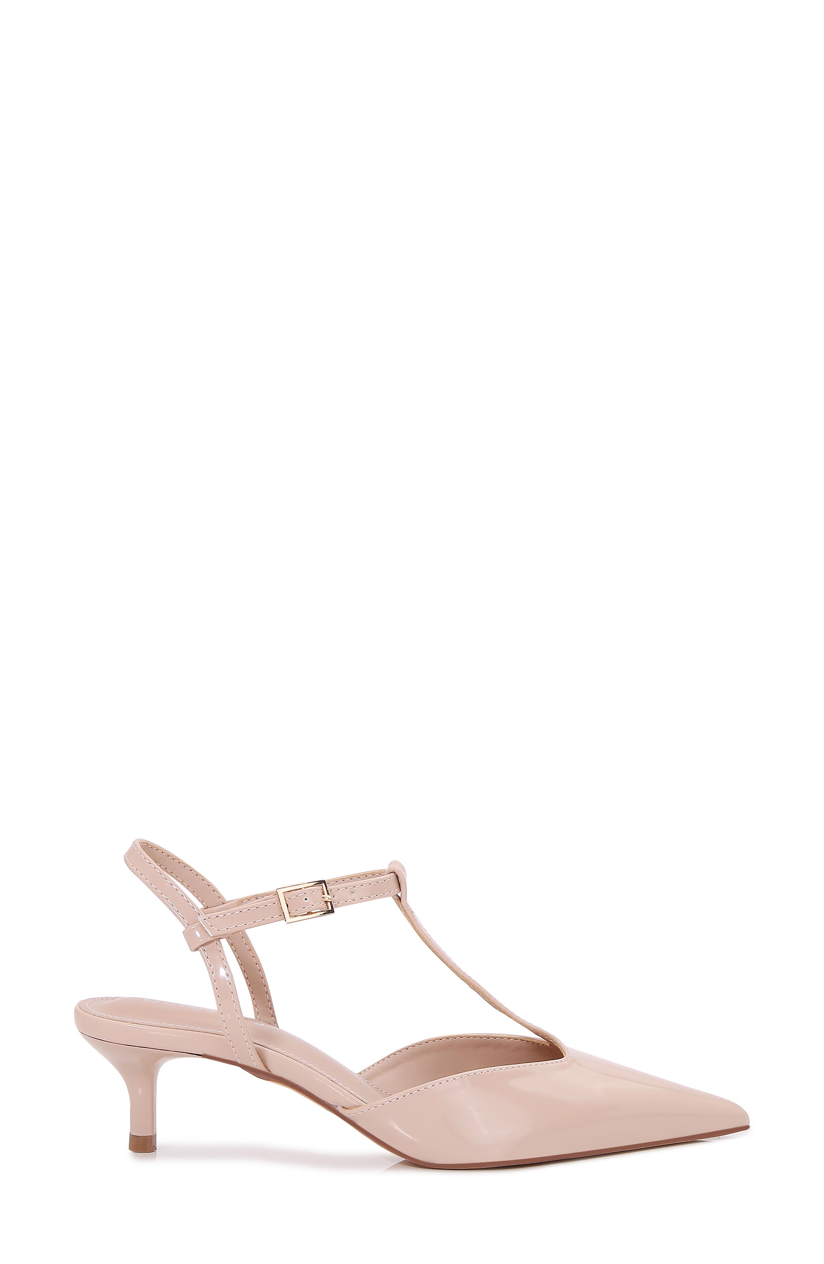 T-Strap Kitten Heel Pump, Alternate, color, BEIGE