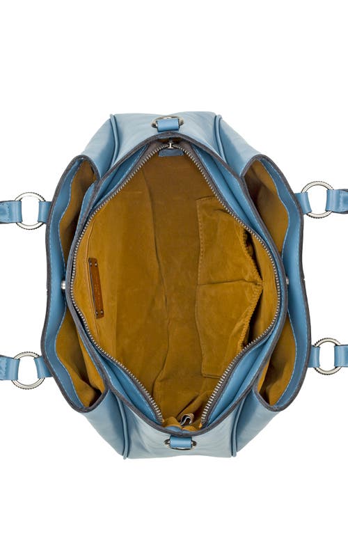 Patricia Nash Karla Leather Satchel In Blue