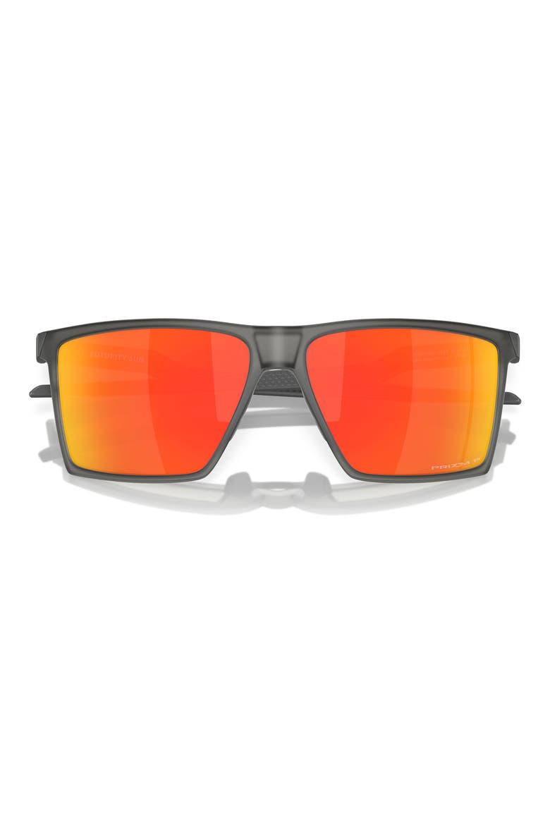 Futurity Sun 57mm Polarized Square Sunglasses, Alternate, color, RUBY