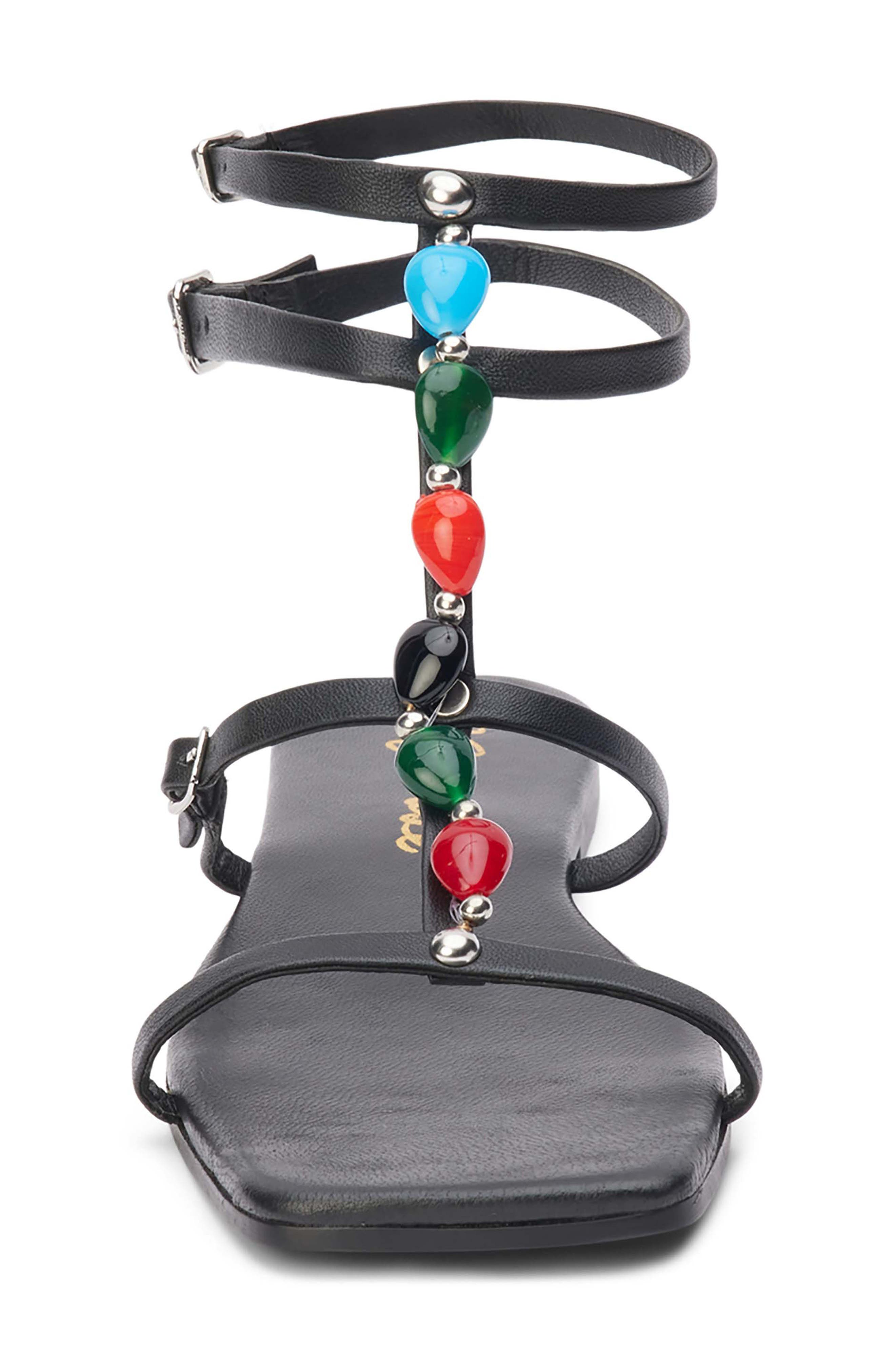 Matisse Verona Ankle Strap Sandal, Alternate, color, Black Leather