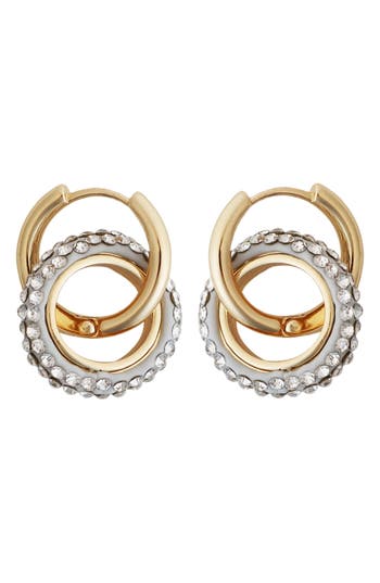 Panacea Two-tone Crystal Link Earrings