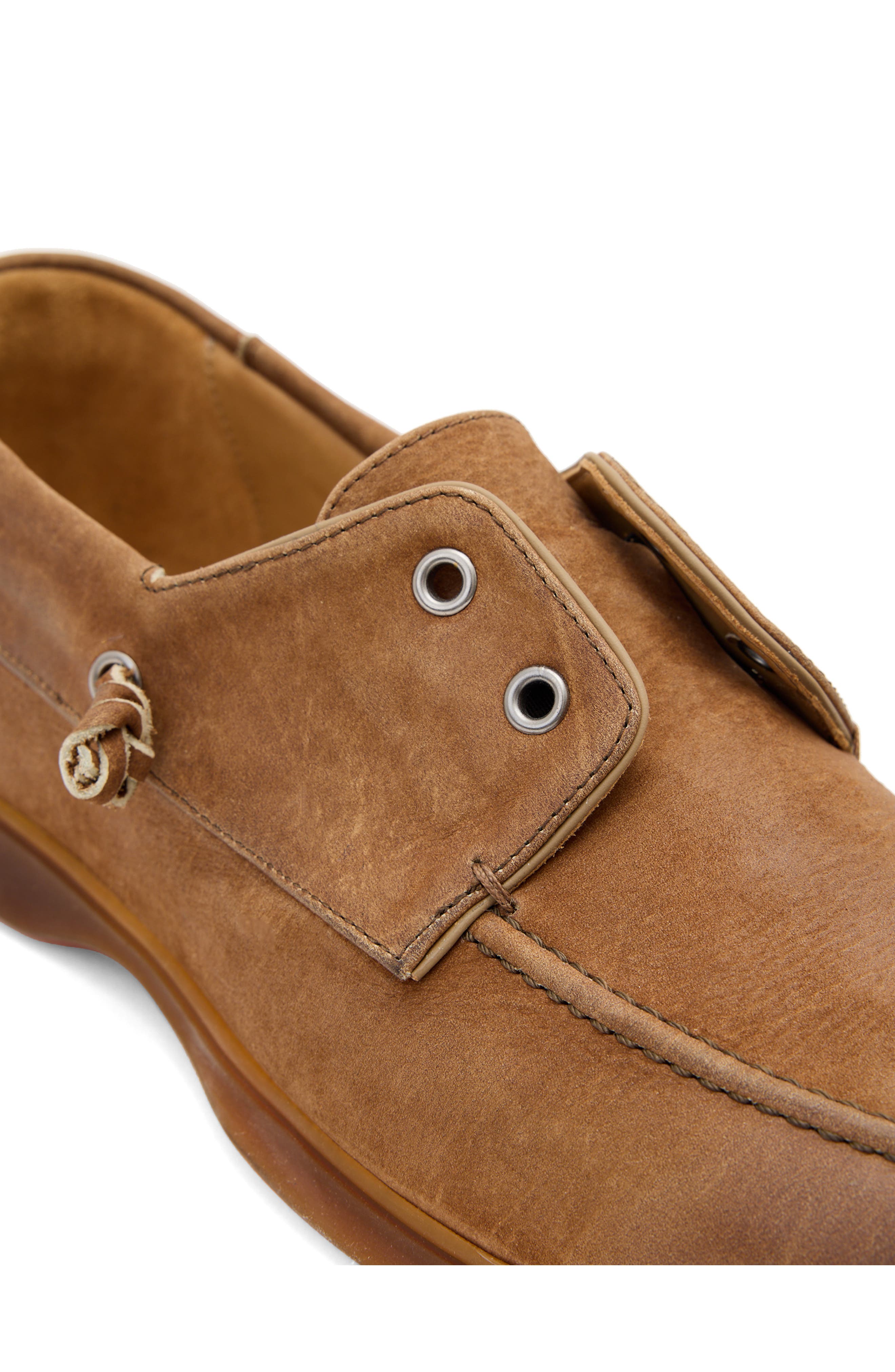 Thompson Yacht Laceless Boat Shoe, Alternate, color, WOOD BROWN