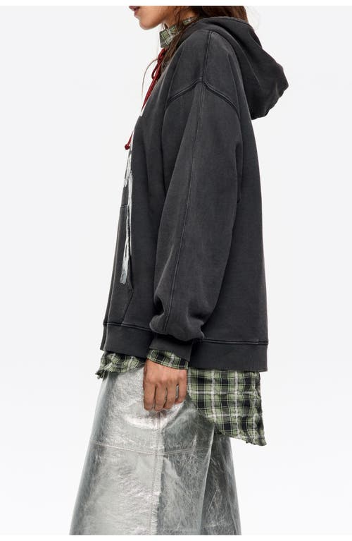 Bimba Y Lola Logo Tie Hoodie In Black