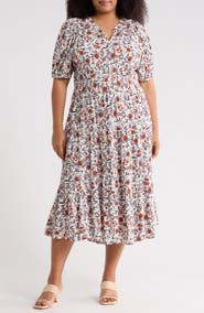 Melrose and Market Crinkle Midi Dress