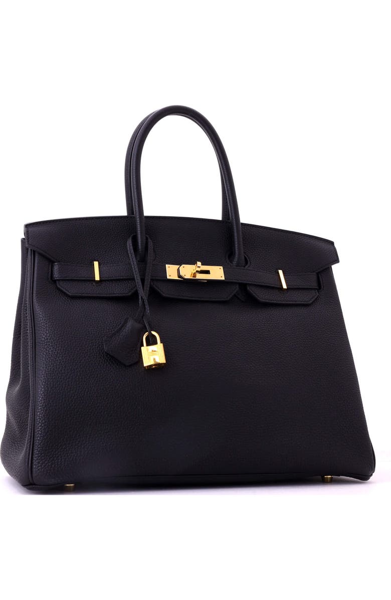 Pre-Owned Hermes Birkin Handbag Black Togo with Gold Hardware 35, Alternate, color, Noir