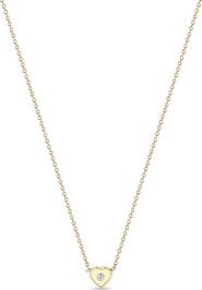 Zoë Chicco Diamond Heart Pendant Necklace