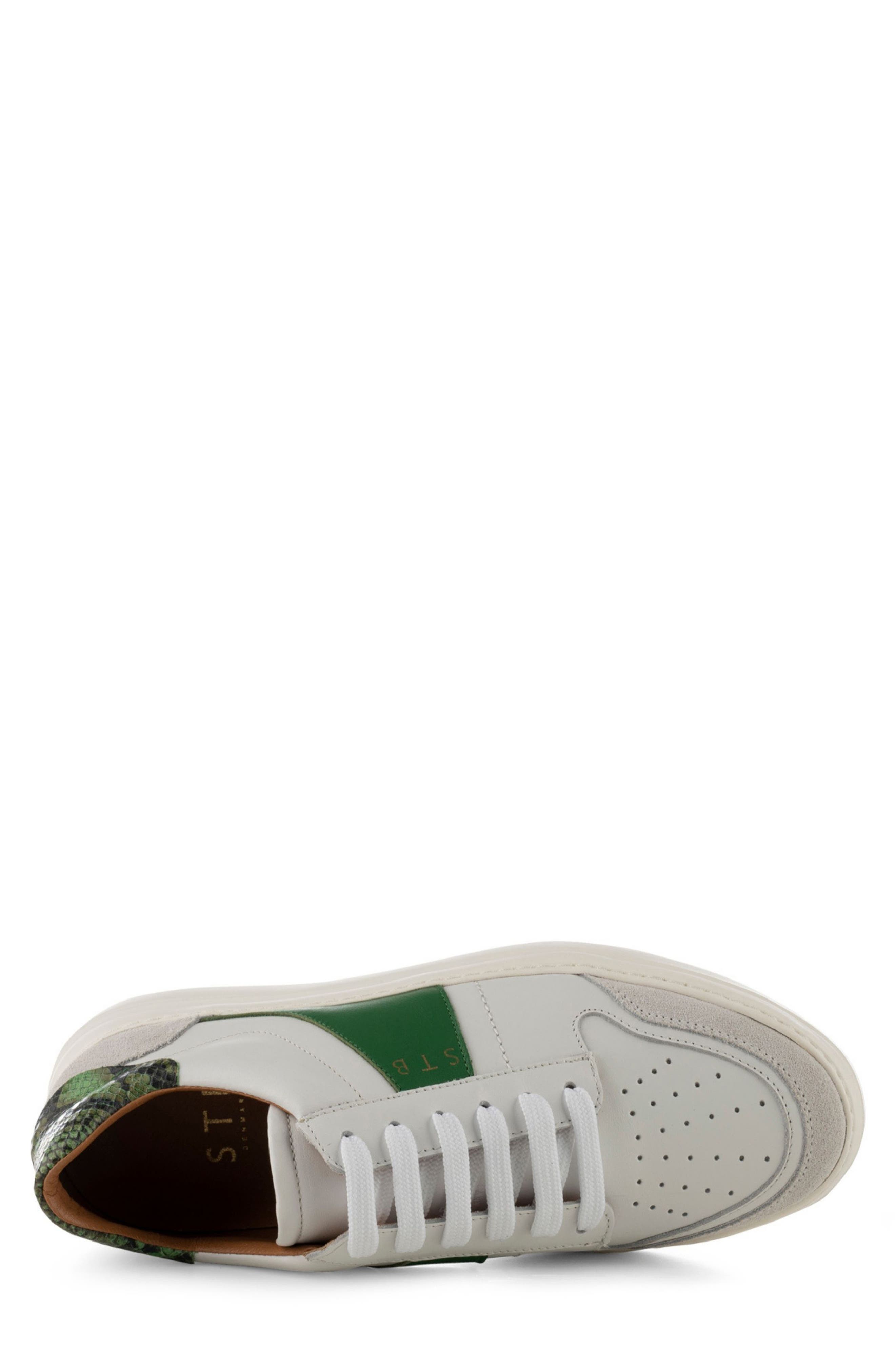 Shoe The Bear Valda Lace-Up Leather & Suede Sneaker, Alternate, color, 